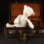 Pluszowy biały Miś Ach Good! 25 cm pierwsza przytulanka dla dzieci sigikid - 6