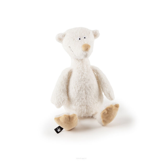 Pluszowy biały Miś Ach Good! 25 cm pierwsza przytulanka dla dzieci sigikid