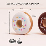 Drewniane pączki zestaw, zabawka donut, gotowanie, cukiernia, Le Toy Van - 5