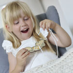 Zestaw kreatywny haftowanie, drewniana artystyczna zabawka dla dzieci Micki - 2