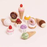 Drewniane muffinki zestaw, babeczki, zabawka gotowanie cukiernia Le Toy Van - 6