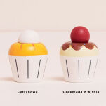 Drewniane muffinki zestaw, babeczki, zabawka gotowanie cukiernia Le Toy Van - 4