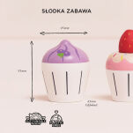 Drewniane muffinki zestaw, babeczki, zabawka gotowanie cukiernia Le Toy Van - 5