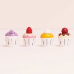 Drewniane muffinki zestaw, babeczki, zabawka gotowanie cukiernia Le Toy Van - 3