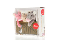 Zestaw pluszowych pacynek na palce osiołek świnka owieczka zabawka sigikid - 15