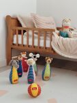 Zestaw miękkie kręgle dla dzieci zabawka rozwojowa patchwork gra sigikid - 3