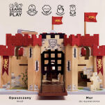 Drewniany zamek Lionheart, zabawka dla dzieci, domek dla lalek, Le Toy Van - 3