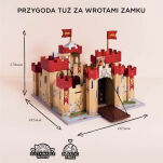 Drewniany zamek Lionheart, zabawka dla dzieci, domek dla lalek, Le Toy Van - 7