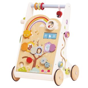Drewniany chodzik edukacyjny, pchacz, sensoryczna zabawka dzieci Le Toy Van