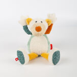 Pierwsza przytulanka pluszowy Miś Polarny 31cm patchworkowa zabawka sigikid - 10