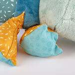 Pierwsza przytulanka pluszowy Krokodyl 43cm patchworkowa maskotka sigikid - 8