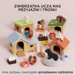 Drewniane zwierzątka leśne do domku dla lalek zestaw zabawka Le Toy Van - 6