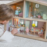 Drewniany domek dla lalek Star House zabawa lalkami dla dzieci Lundby - 4