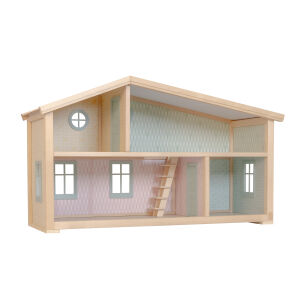Drewniany domek dla lalek Star House zabawa lalkami dla dzieci Lundby