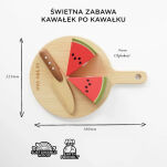 Drewniane warzywa i owoce zestaw do krojenia, zabawa w gotowanie, Le Toy Van - 5
