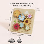 Drewniane kółka zębate sensoryczna zabawka edukacyjna dla dzieci Le Toy Van - 4