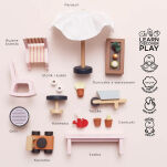 Drewniana oranżeria zestaw, domek dla lalek, zabawka dla dzieci, Le Toy Van - 4