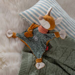 Pierwsza przytulanka komforter Lisek zielony maskotka dla dzieci sigikid - 2