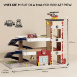 Drewniany garaż wielopoziomowy służby ratunkowe, zabawka, dzieci Le Toy Van - 5