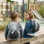 Plecak dla dzieci szary Słoń akcesoria dla przedszkolaka wyprawka sigikid - 4