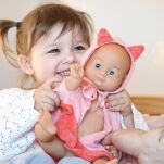 Duża lalka do kąpieli Anna 36cm, bobas zabawka do wody, Lillan & Friends - 2