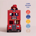 Paddington drewniany piętrowy autobus zabawka dla dzieci auto Le Toy Van - 3