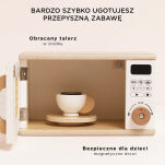 Drewniana kuchenka mikrofalowa dla dzieci, zabawa w gotowanie Le Toy Van - 3