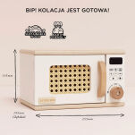 Drewniana kuchenka mikrofalowa dla dzieci, zabawa w gotowanie Le Toy Van - 5