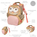 Plecak dla dzieci Sowa zabawka akcesoria dla przedszkolaka wyprawka sigikid - 3