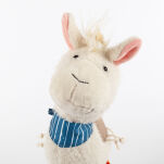 Pierwsza przytulanka patchworkowa Lama 29cm maskotka dla dzieci sigikid - 5