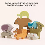 Drewniane figurki zwierzątka leśne zabawka dla dzieci, układanka Le Toy Van - 4