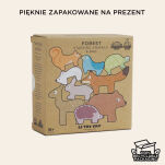 Drewniane figurki zwierzątka leśne zabawka dla dzieci, układanka Le Toy Van - 6