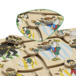 Drewniana układanka puzzle labirynt edukacyjna zabawka dla dzieci Pippi - 2