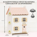 Drewniany domek dla lalek Rose Heart, zabawka dla dzieci, domki, Le Toy Van - 4