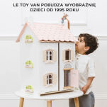Drewniany, umeblowany domek dla lalek Rose Heart Le Toy Van - 7