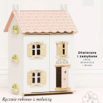 Drewniany, umeblowany domek dla lalek Rose Heart Le Toy Van - 2