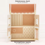 Drewniany, umeblowany domek dla lalek Rose Heart Le Toy Van - 4