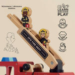 Drewniany wóz strażacki zestaw z figurkami straż pożarna zabawka Le Toy Van - 3