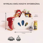 Drewniany koszyk z zakupami i skanerem dla dzieci zabawa w sklep Le Toy Van - 3