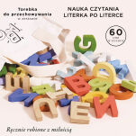 Drewniane literki, zabawka układanka edukacyjna nauka dla dzieci Le Toy Van - 2