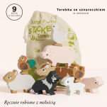 Drewniane figurki zwierzątka wiejskie, zabawka układanka, dzieci Le Toy Van - 2