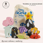 Drewniane figurki rybki, zabawka edukacyjna układanka dla dzieci Le Toy Van - 2