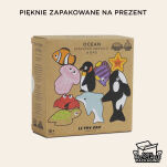 Drewniane figurki rybki, zabawka edukacyjna układanka dla dzieci Le Toy Van - 7
