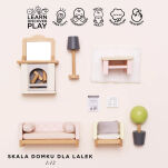Drewniane mebelki do domku dla lalek salon Daisylane, zestaw Le Toy Van - 3
