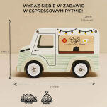 Drewniany samochód retro kawiarnia zabawka dla dzieci sklep kawa Le Toy Van - 7
