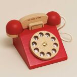 Drewniany telefon vintage, zabawka dla dzieci, odgrywanie ról, Le Toy Van - 4