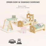 Drewniane mebelki do domku dla lalek pokój dziecięcy Daisylane, Le Toy Van - 4