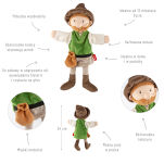 Pluszowa pacynka Rabuś 34cm maskotka teatrzyk lalka zabawka dzieci sigikid - 4