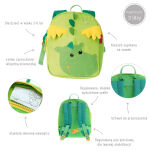 Plecak dla dzieci zielony Smok akcesoria dla przedszkolaka wyprawka sigikid - 2