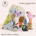 Drewniane figurki zwierzątka górskie, zabawka układanka, dzieci, Le Toy Van - 2